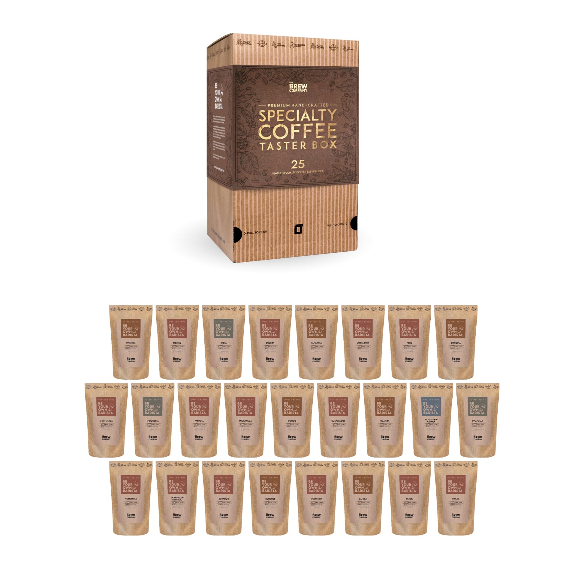 SPECIALTY COFFEE BEANS TASTER BOX 25 PCS-1