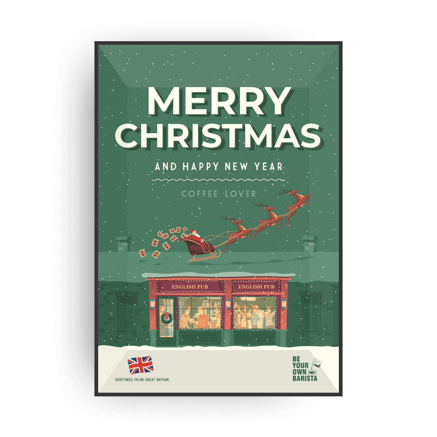 MERRY CHRISTMAS SPECIALTY COFFEE & TEA CARDS-14